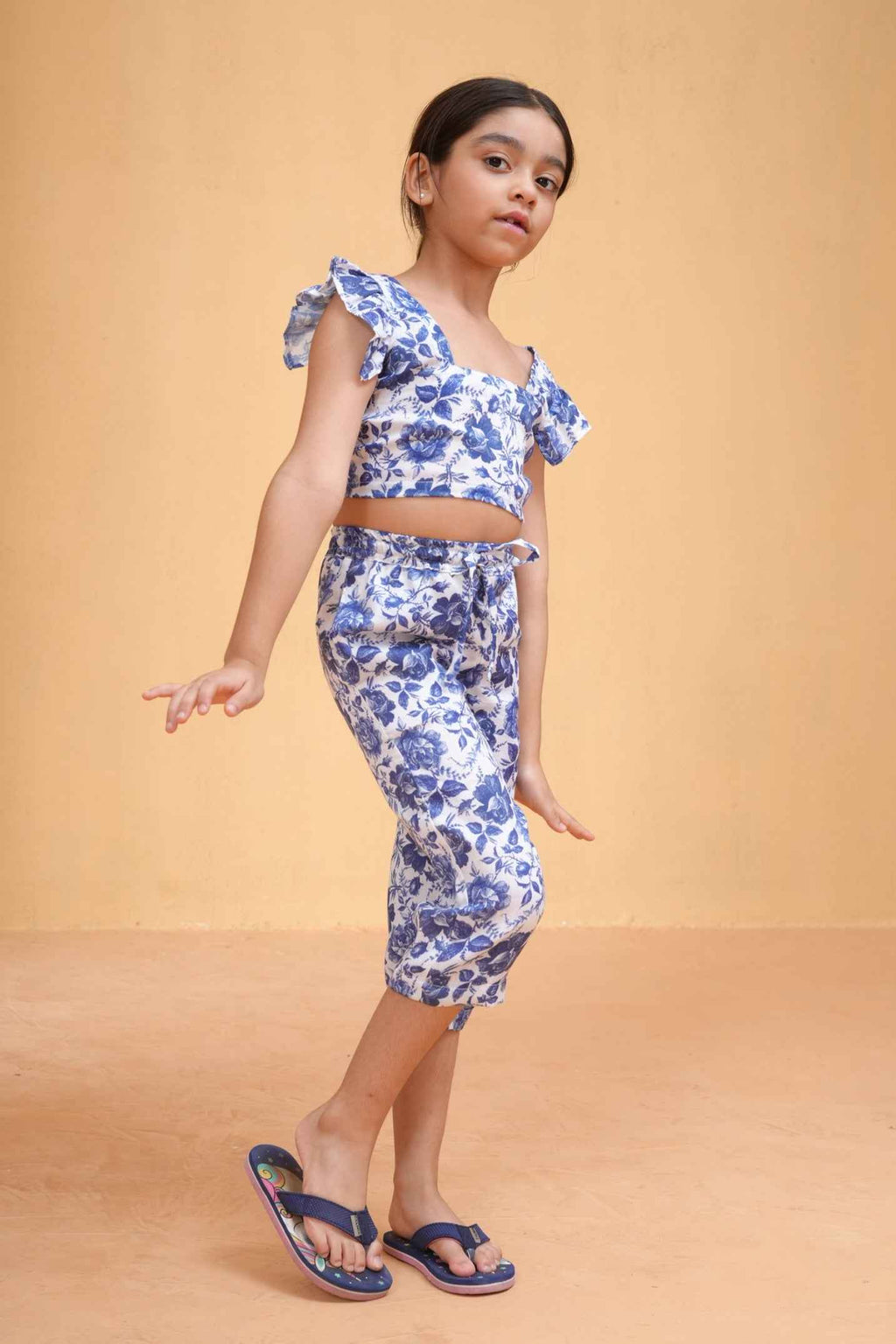 Blue Botanica Top & Pants Set