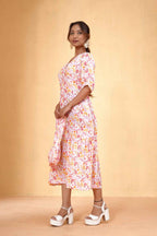 Blush Bloom Frill Dress