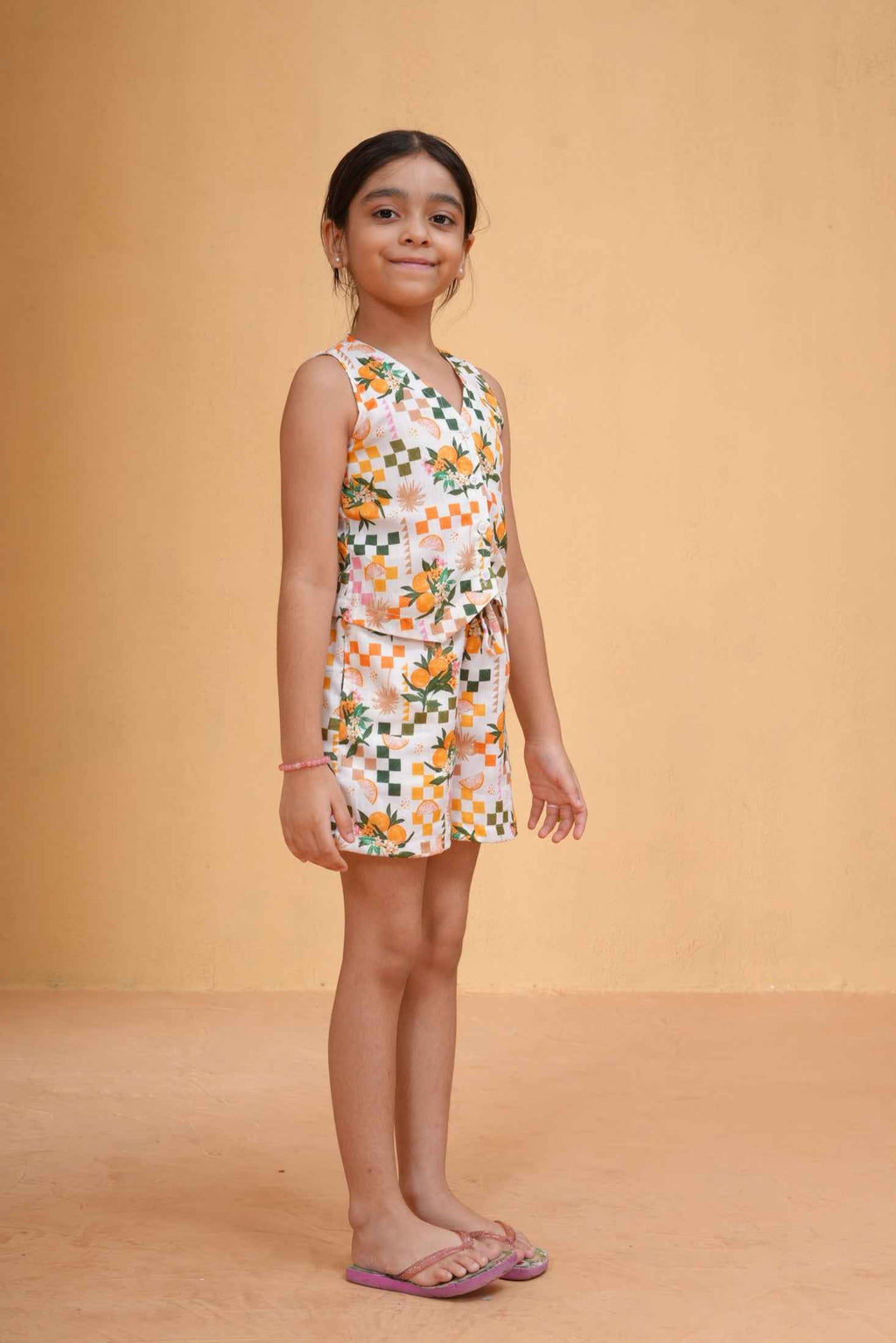 Citrus Bloom Top & Shorts set
