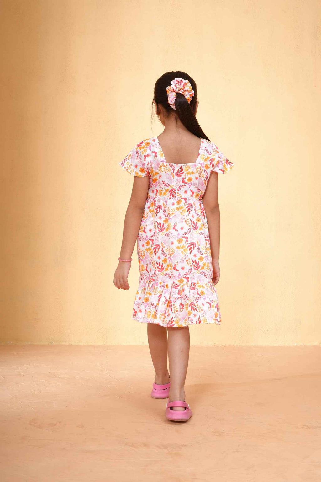 Blush Bloom Frill Dress