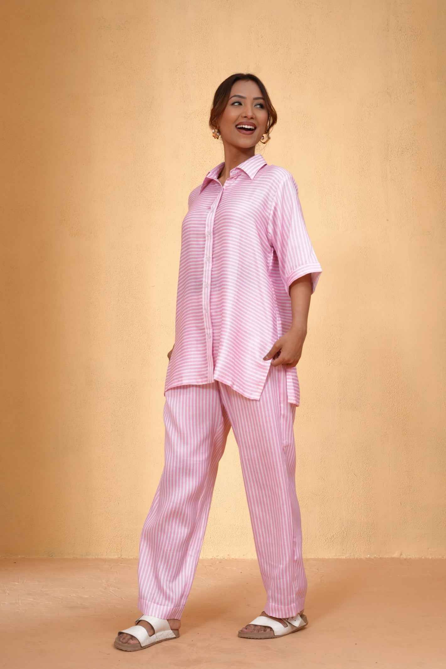 Blush Stripe Co-ord Set