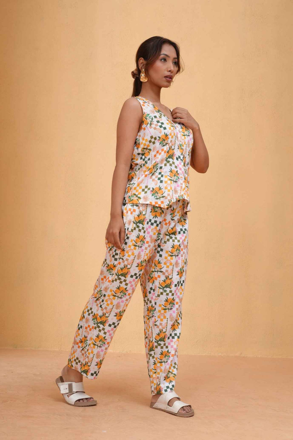 Citrus Bloom Top & Pants set