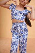 Blue Botanica Top & Pants Set