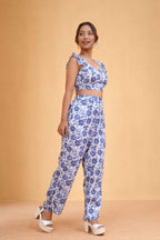 Blue Botanica Top & Pants Set