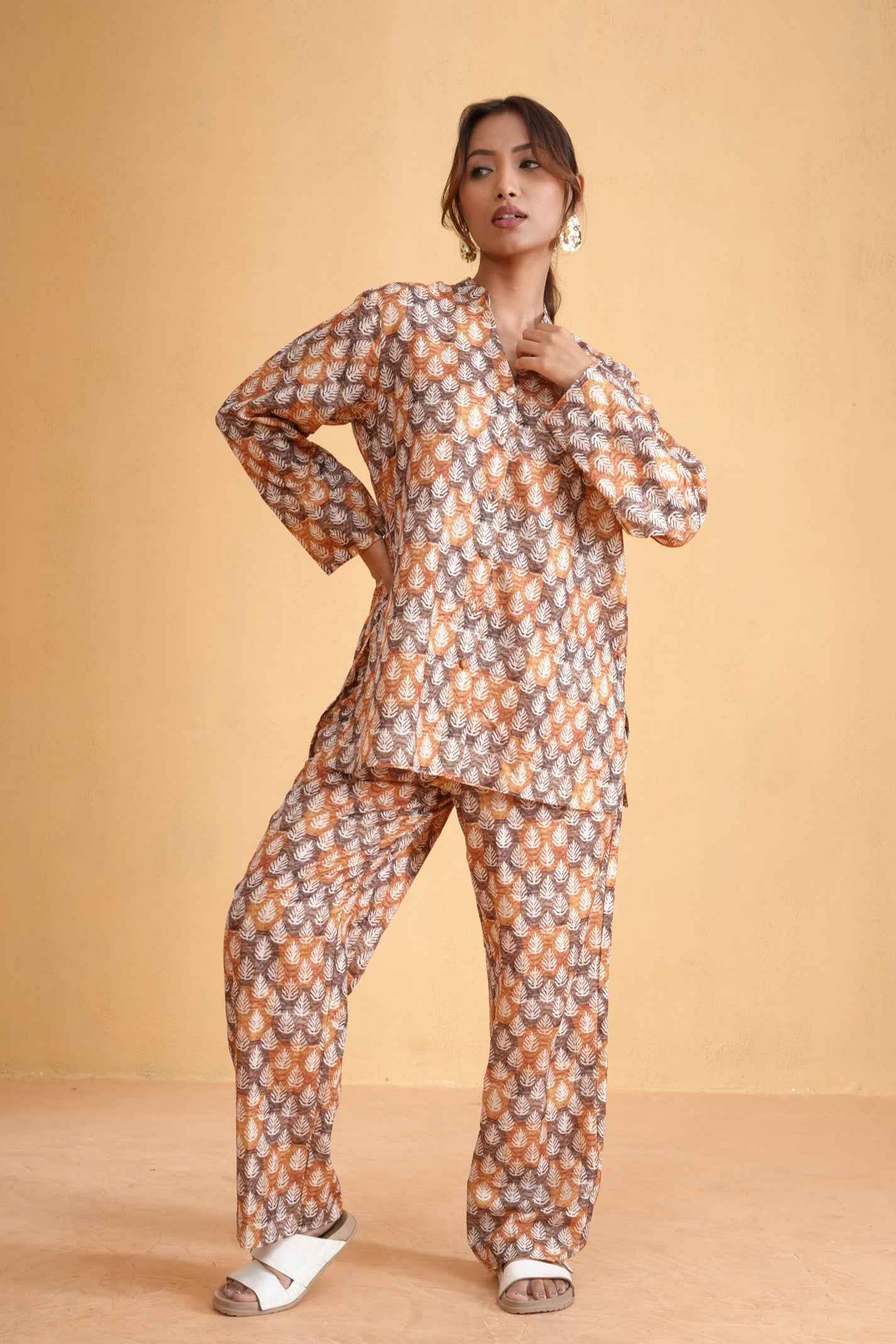 Golden Leaf Co-ord Set