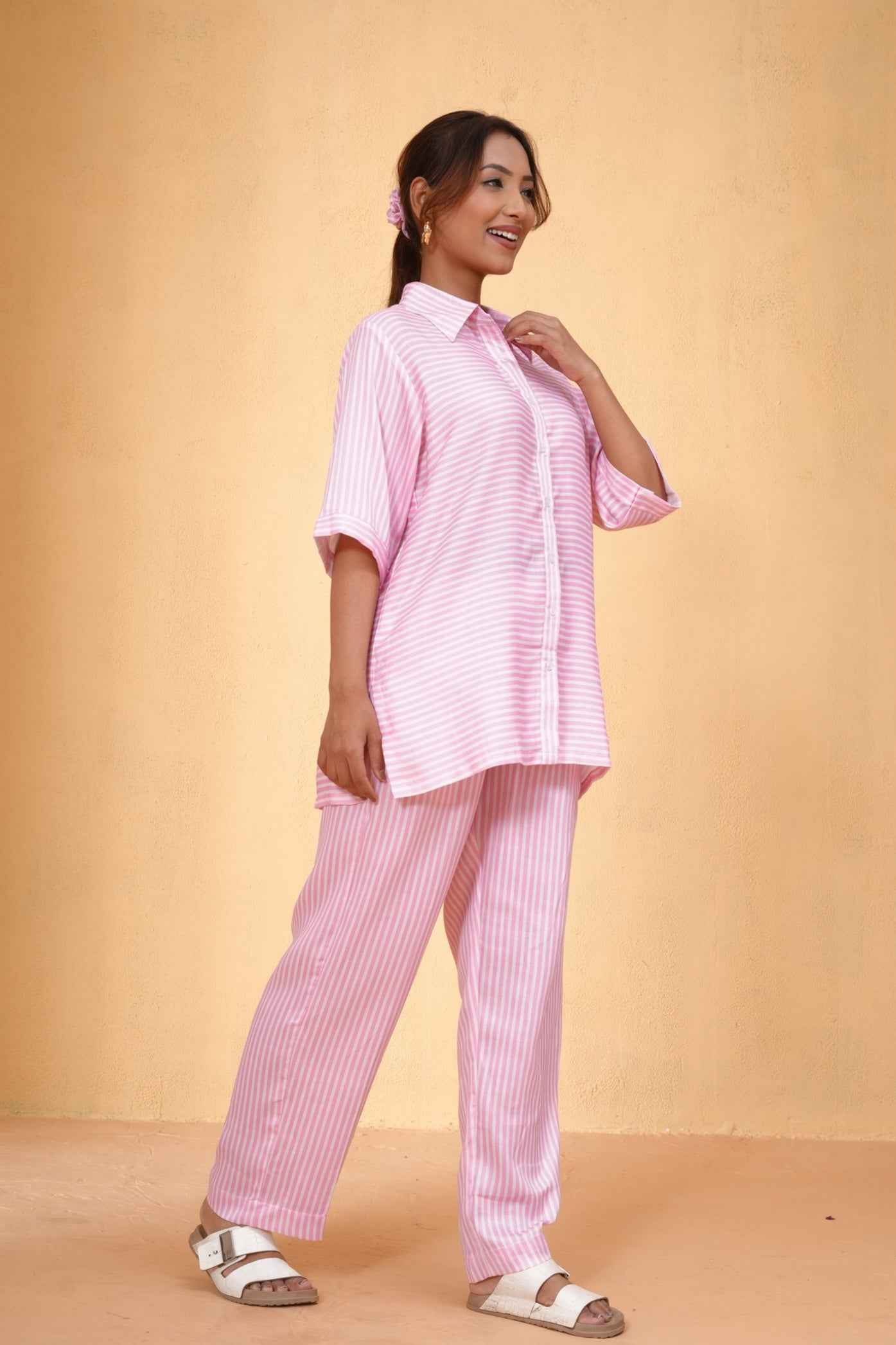 Blush Stripe Co-ord Set