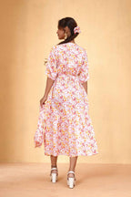 Blush Bloom Frill Dress