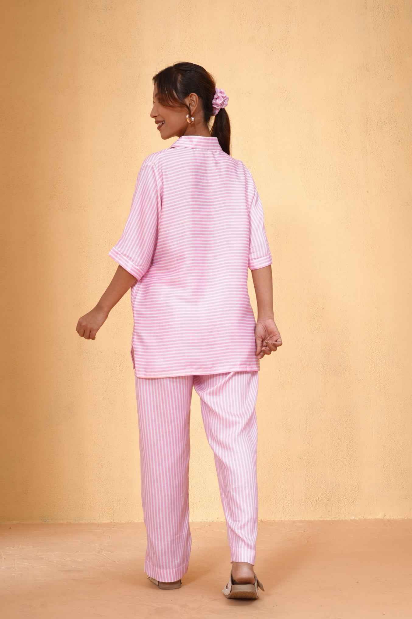 Blush Stripe Co-ord Set