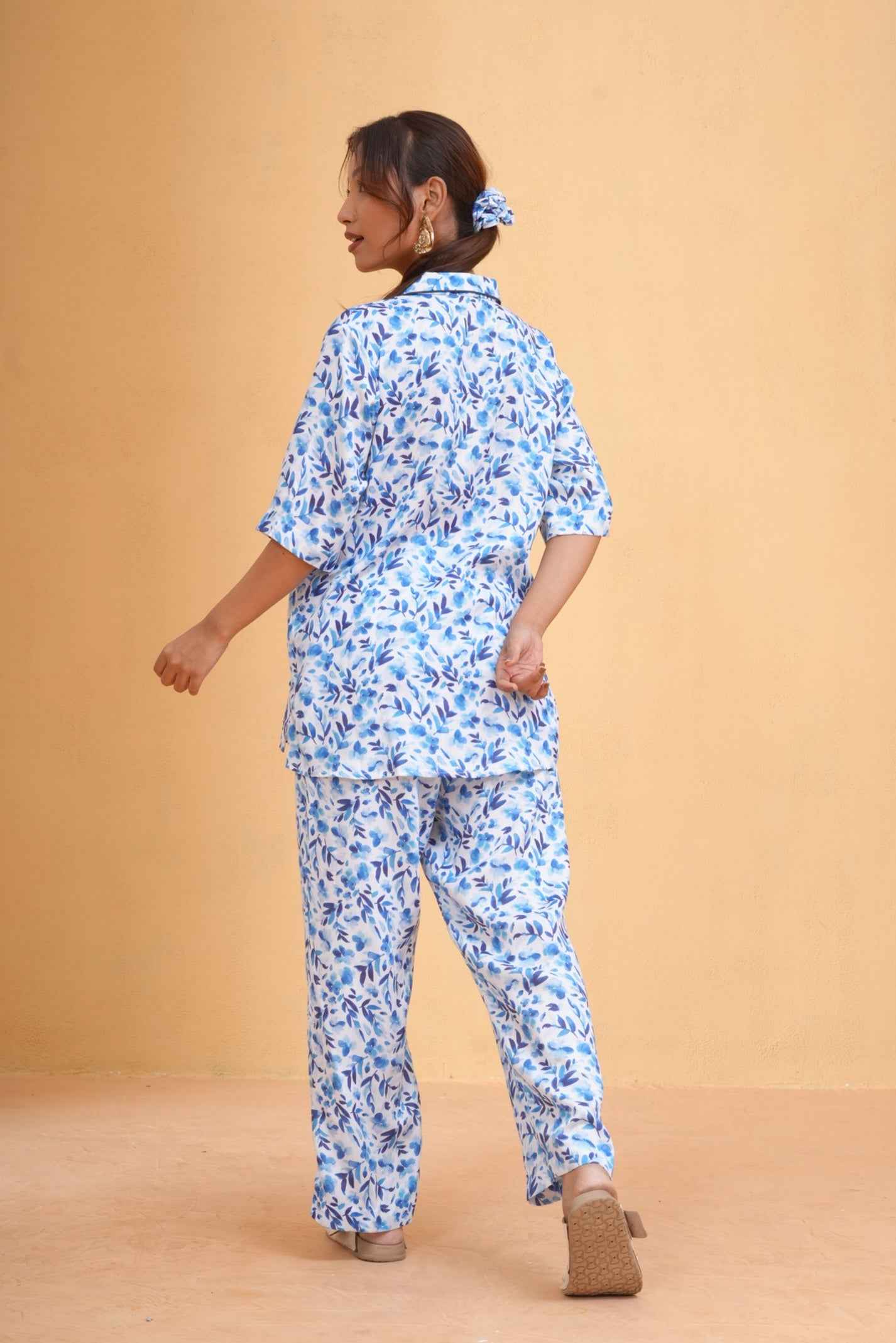 Blue Bloom Co-ord Set