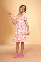 Blush Bloom Frill Dress