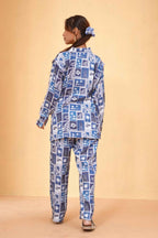 Blue Mosaic Co-ord Set