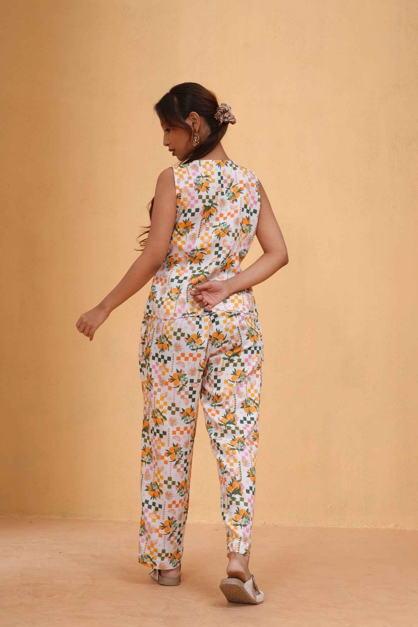 Citrus Bloom Top & Pants set