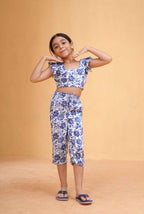 Blue Botanica Top & Pants Set