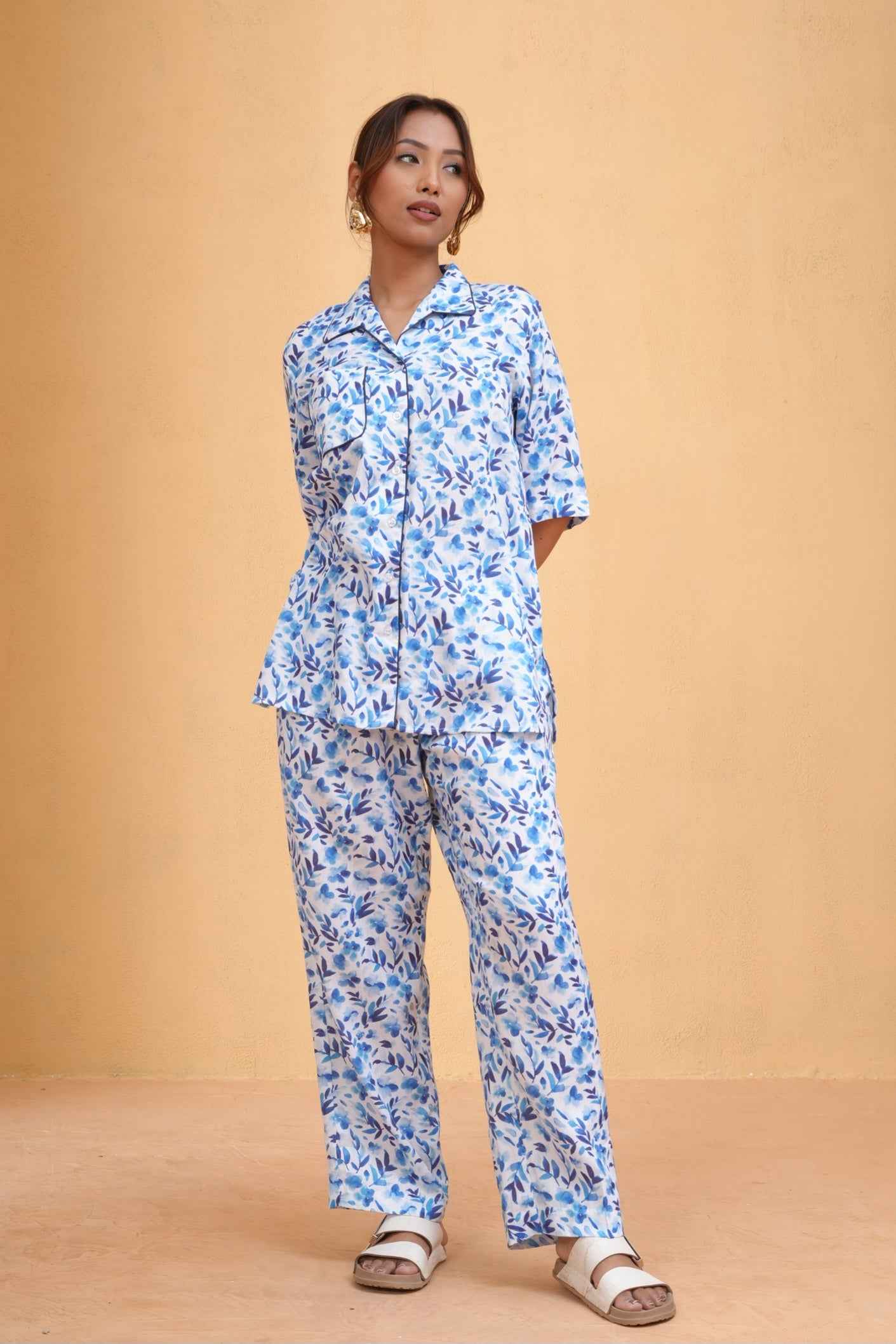 Blue Bloom Co-ord Set