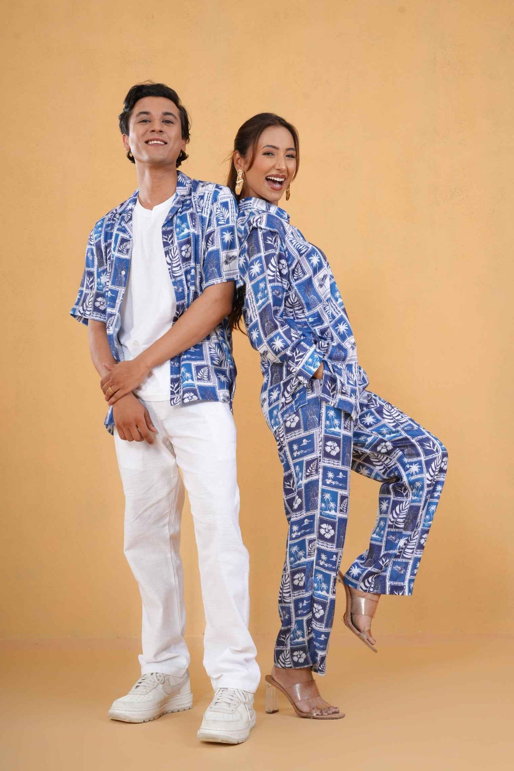 Blue Mosaic Co-ord Set