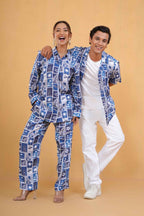 Blue Mosaic Co-ord Set