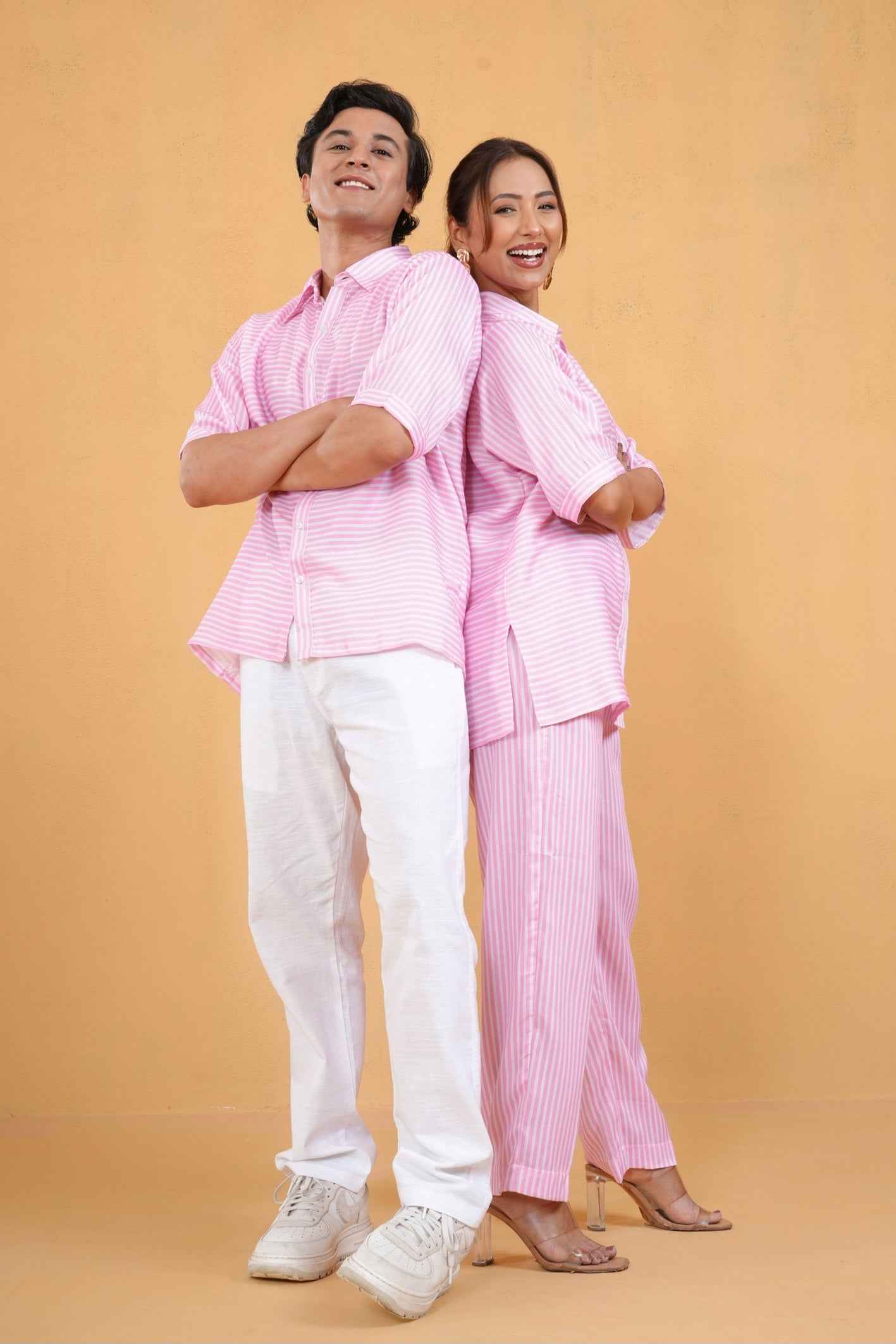 Blush Stripe Co-ord Set