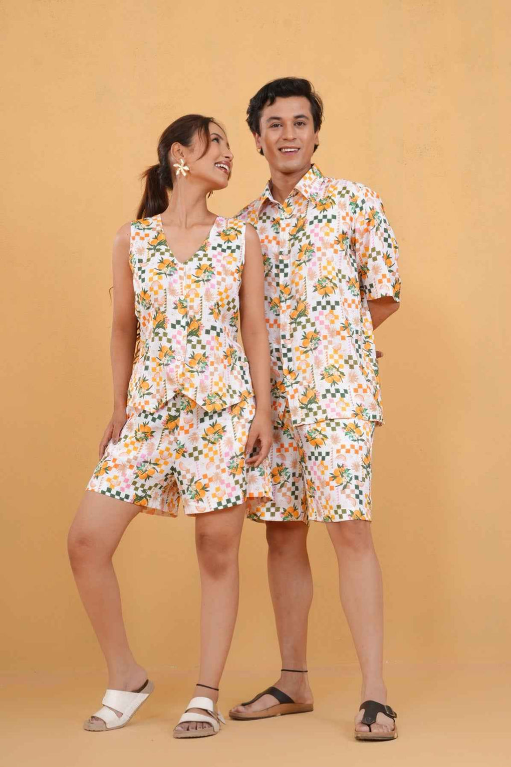 Citrus Bloom Shorts Co-ord Set