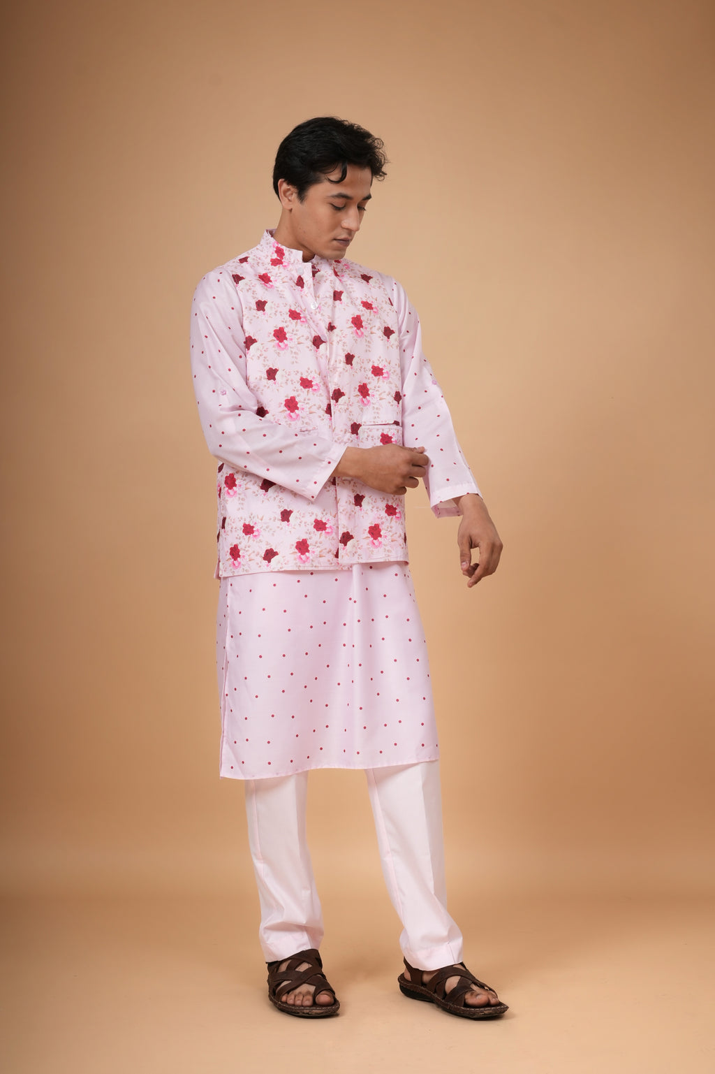 Gulotsav Jacket  and Kurta Set