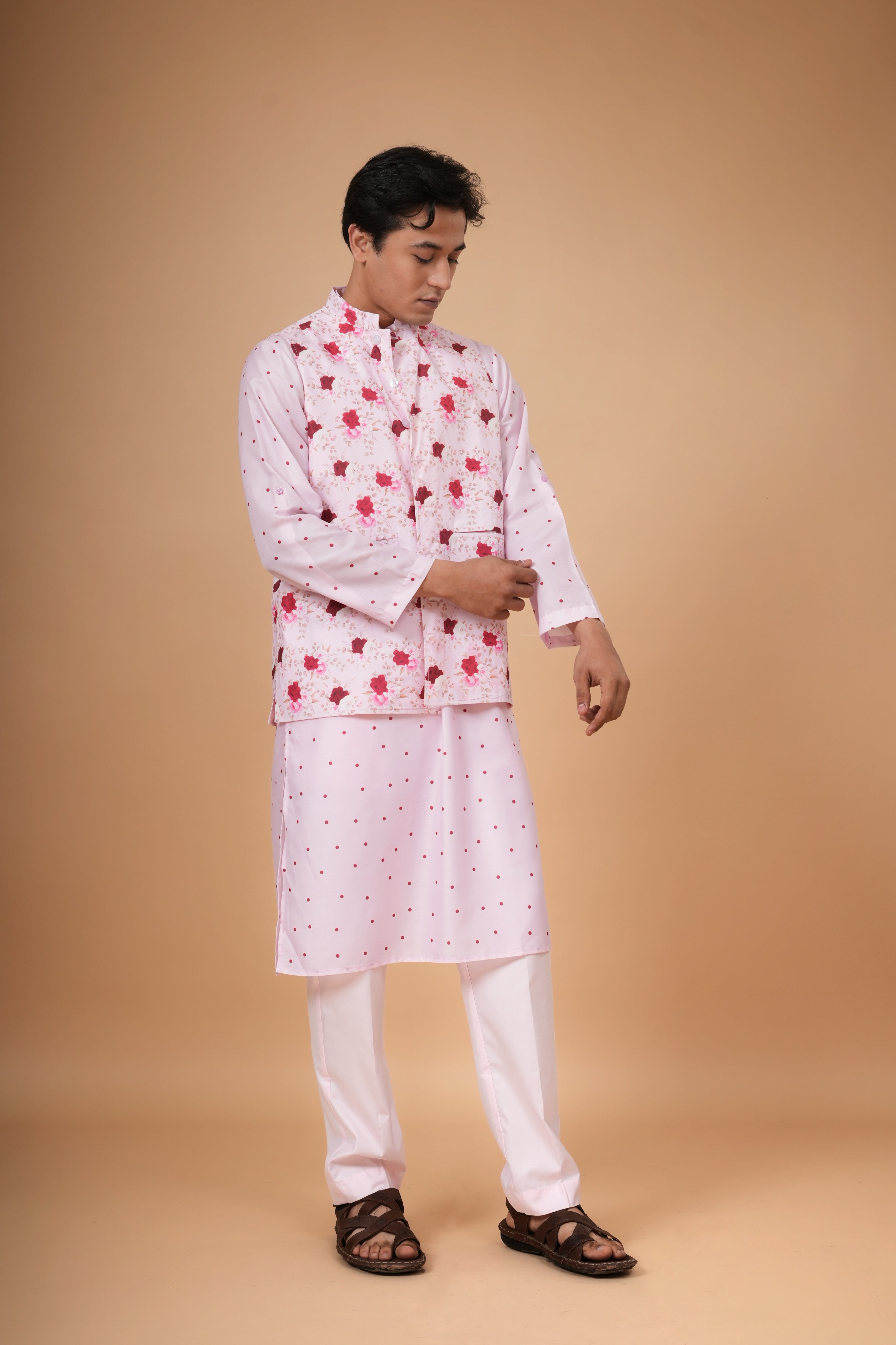 Gulotsav Jacket  and Kurta Set