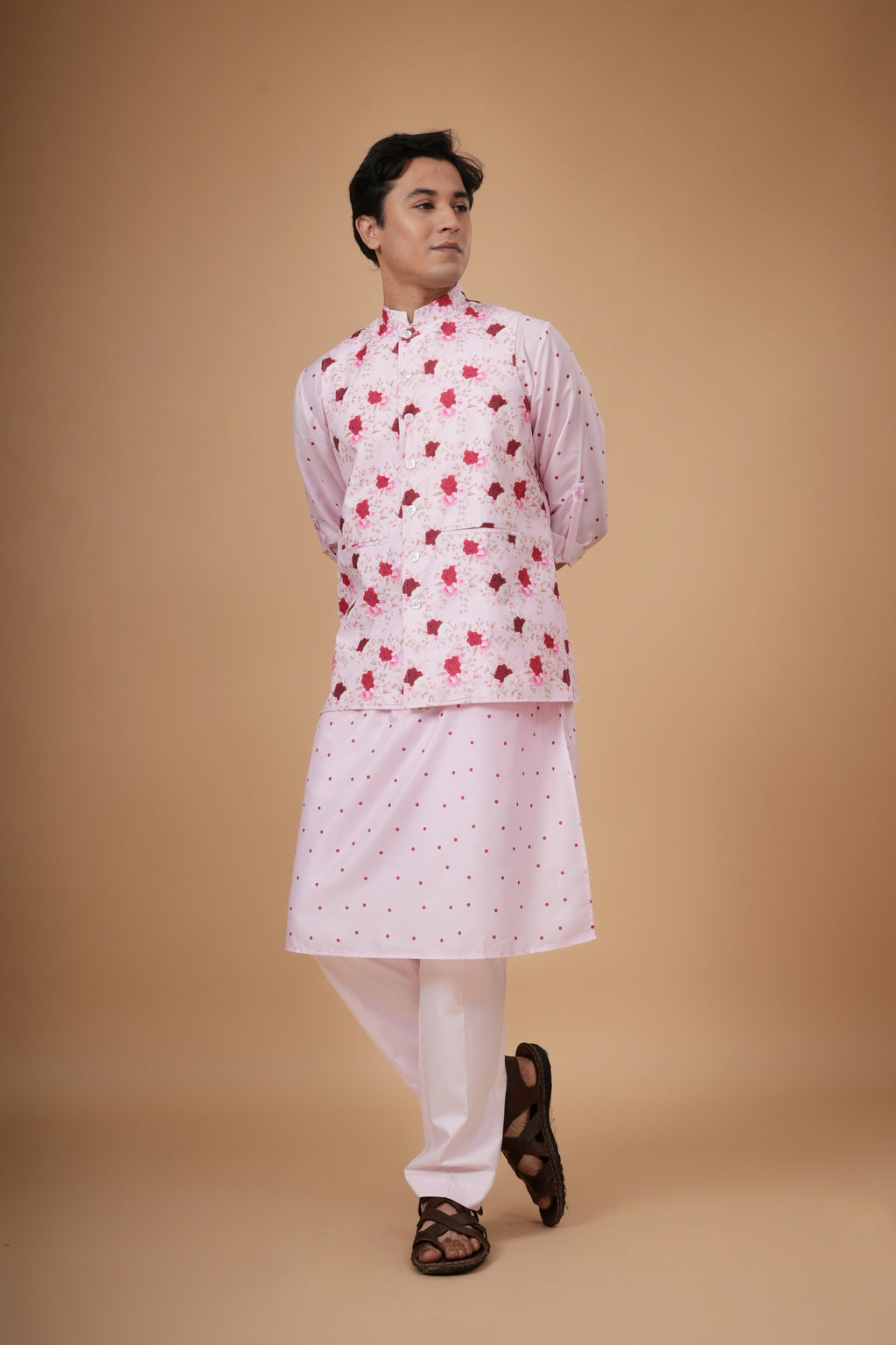 Gulotsav Jacket  and Kurta Set