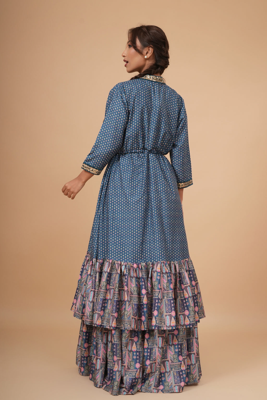 Saanjh Shrug and Sharara Set