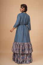 Saanjh Shrug and Sharara Set