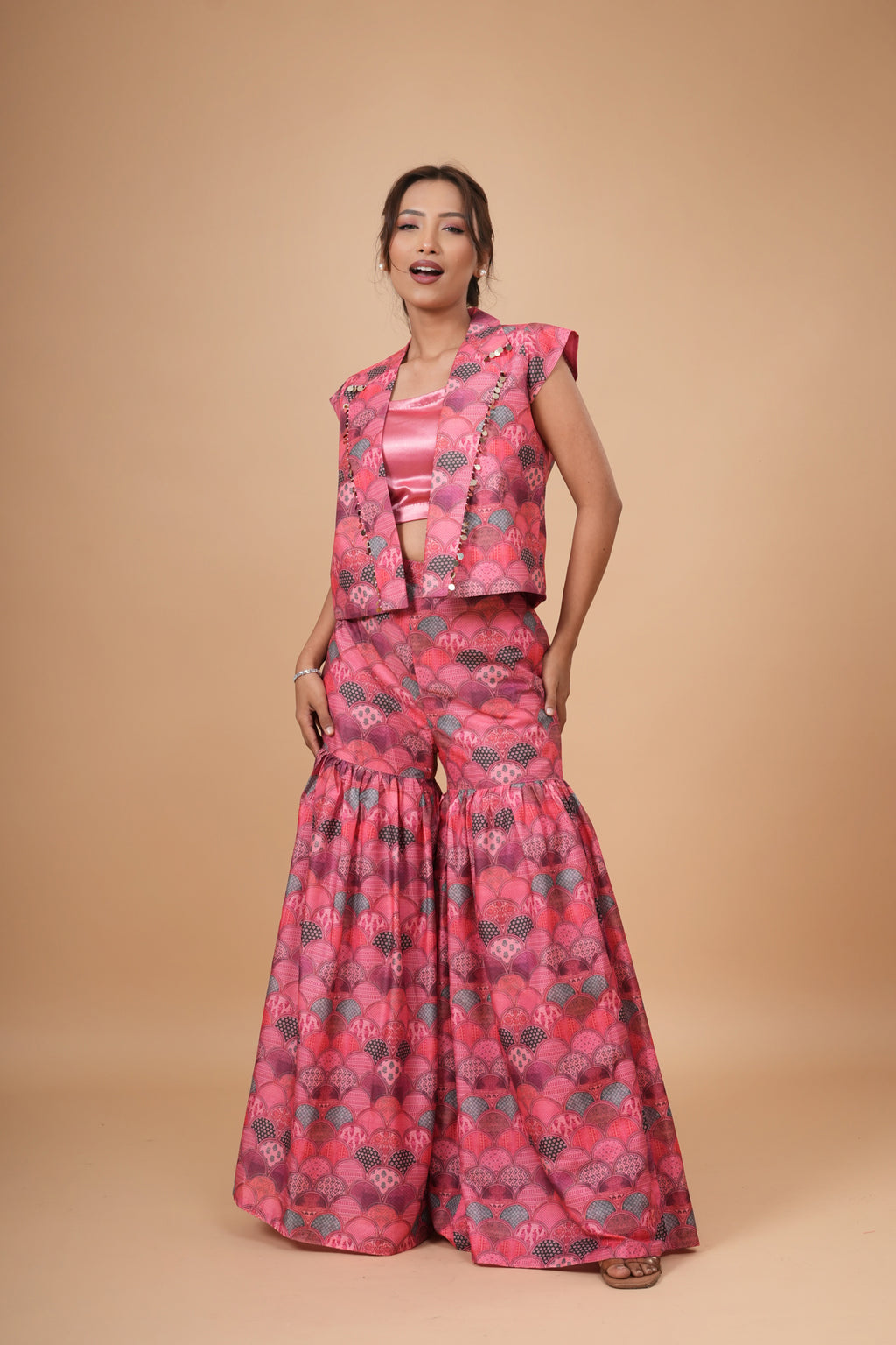 Pankhudi Jacket And Sharara set