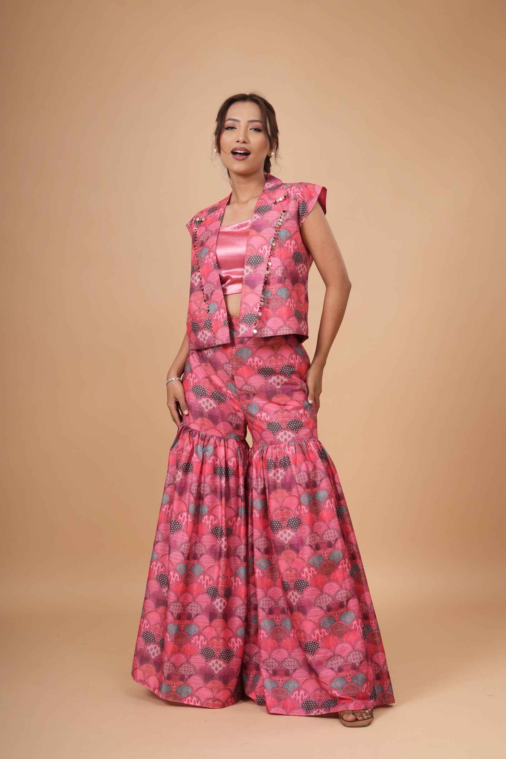 Pankhudi Jacket And Sharara set