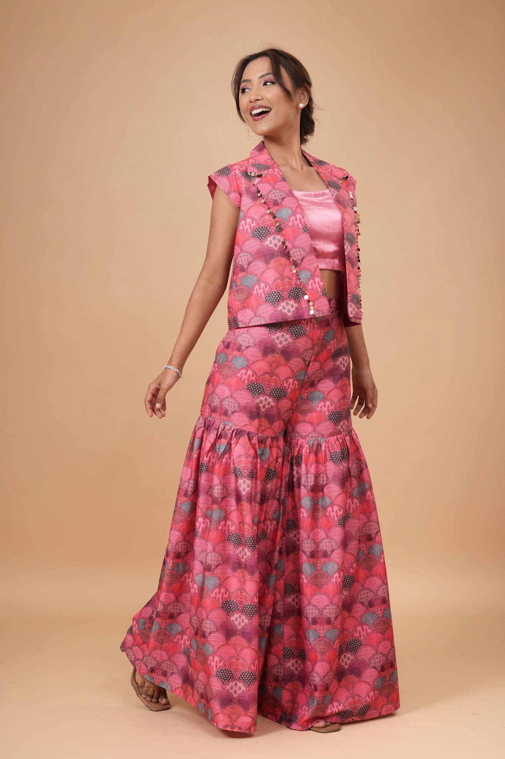 Pankhudi Jacket And Sharara set