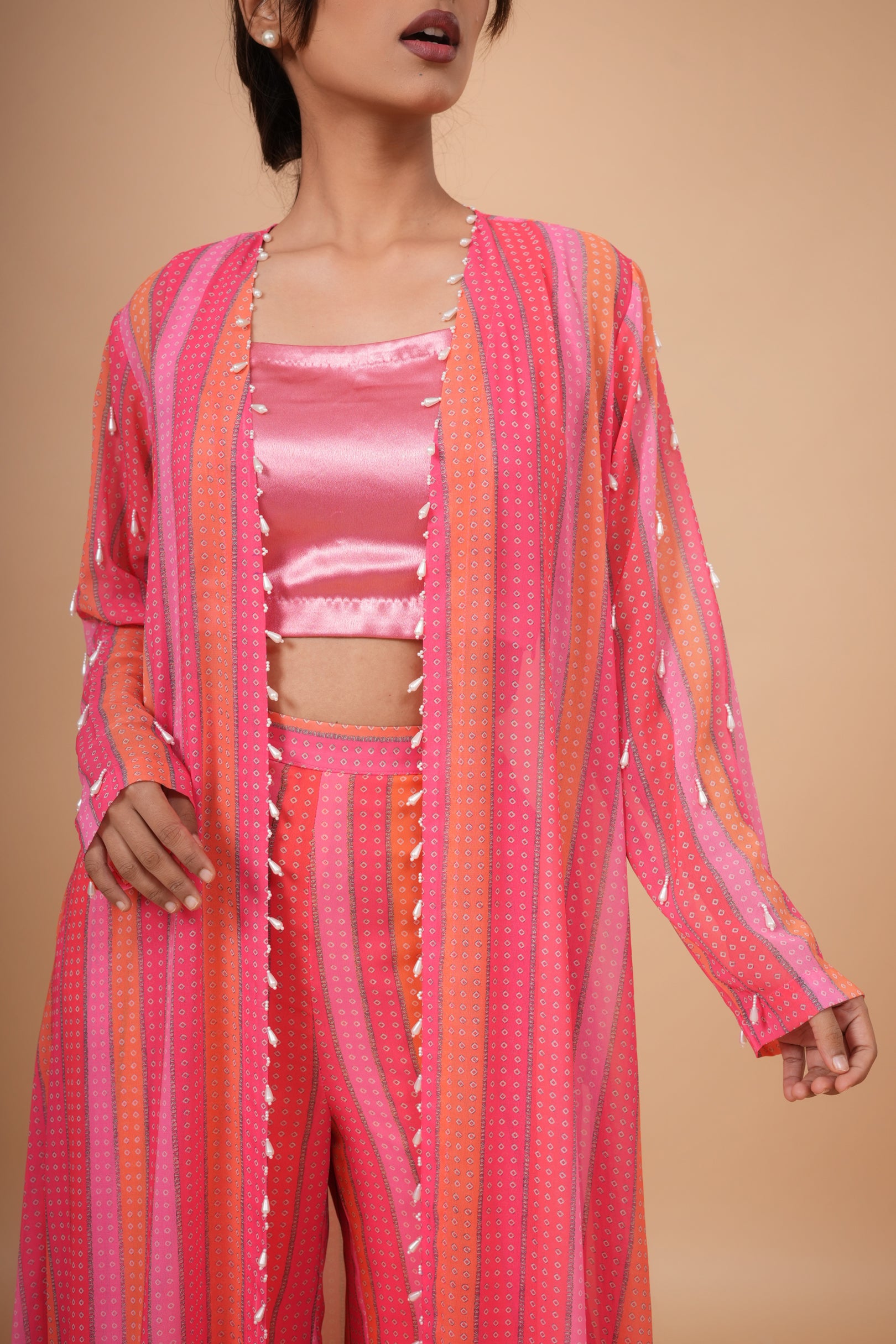 Rangrez Shrug and Sharara Set