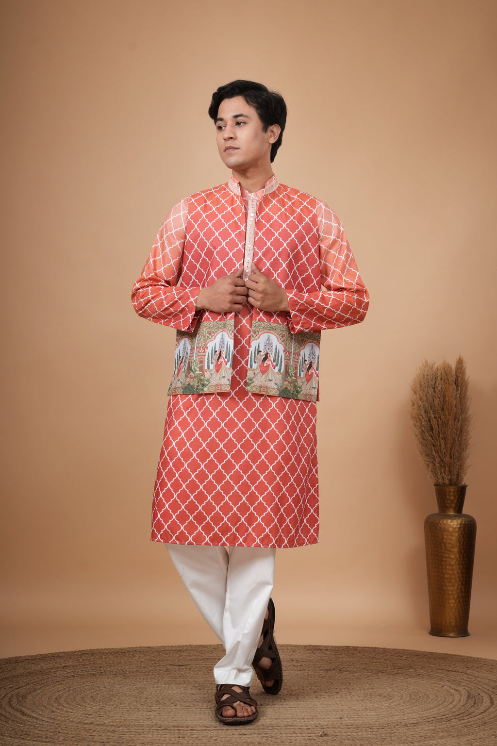 Darbaar Leela Jacket and Kurta Set