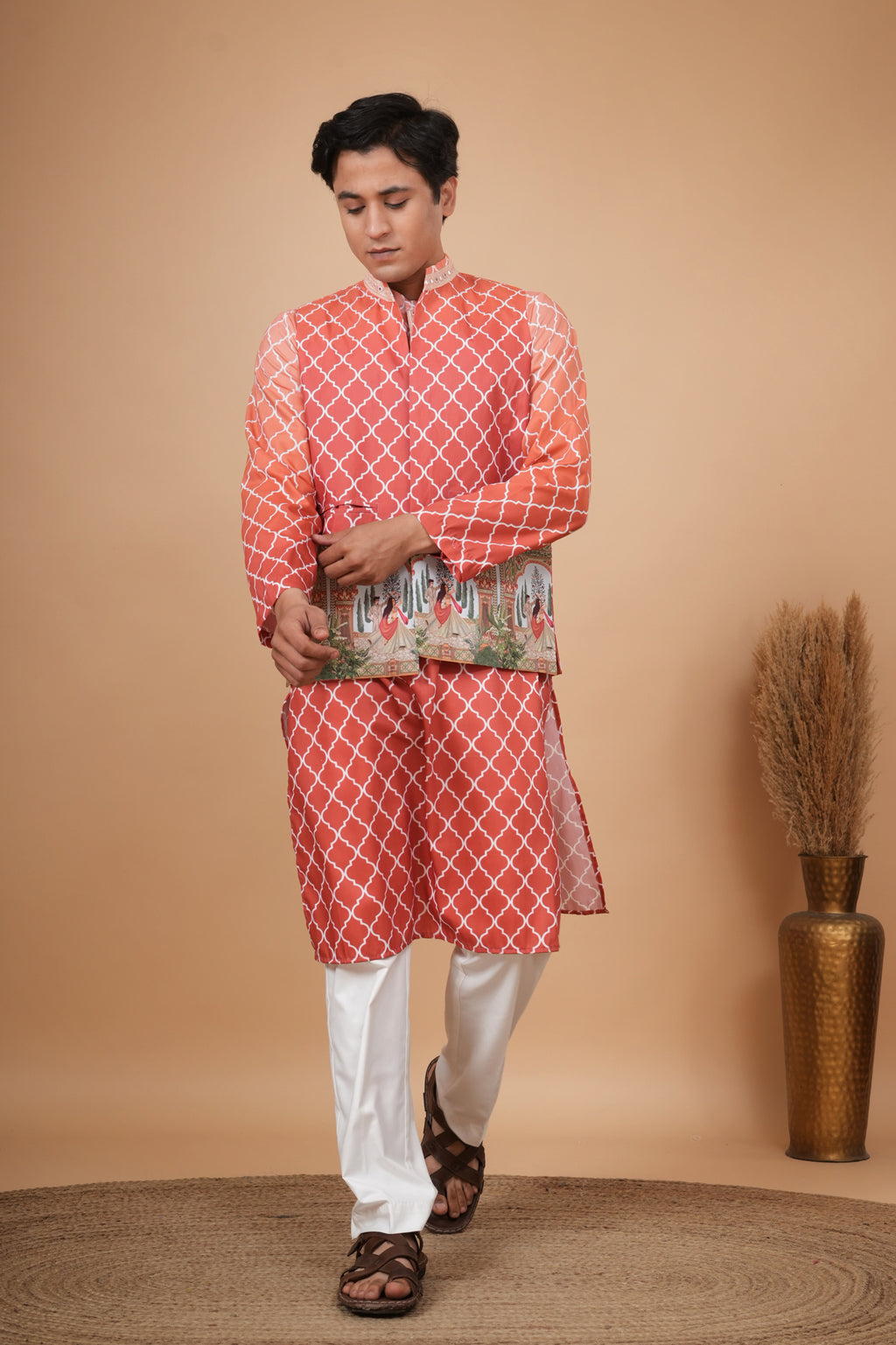 Darbaar Leela Jacket and Kurta Set