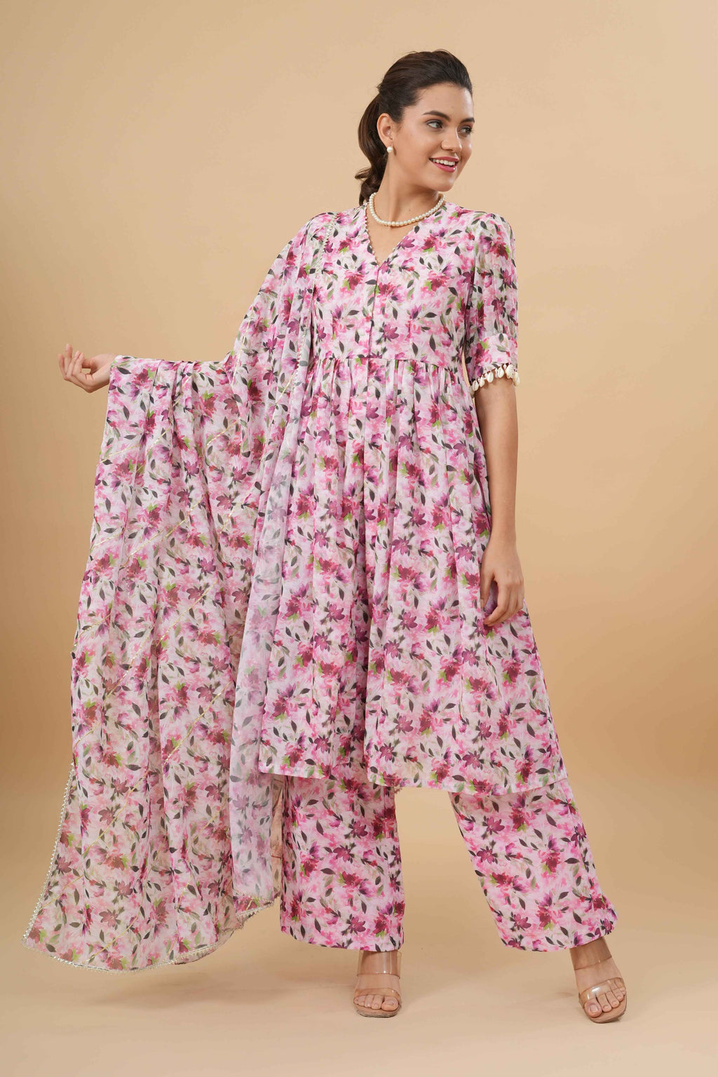 Ruhani Front Open Kurta Set