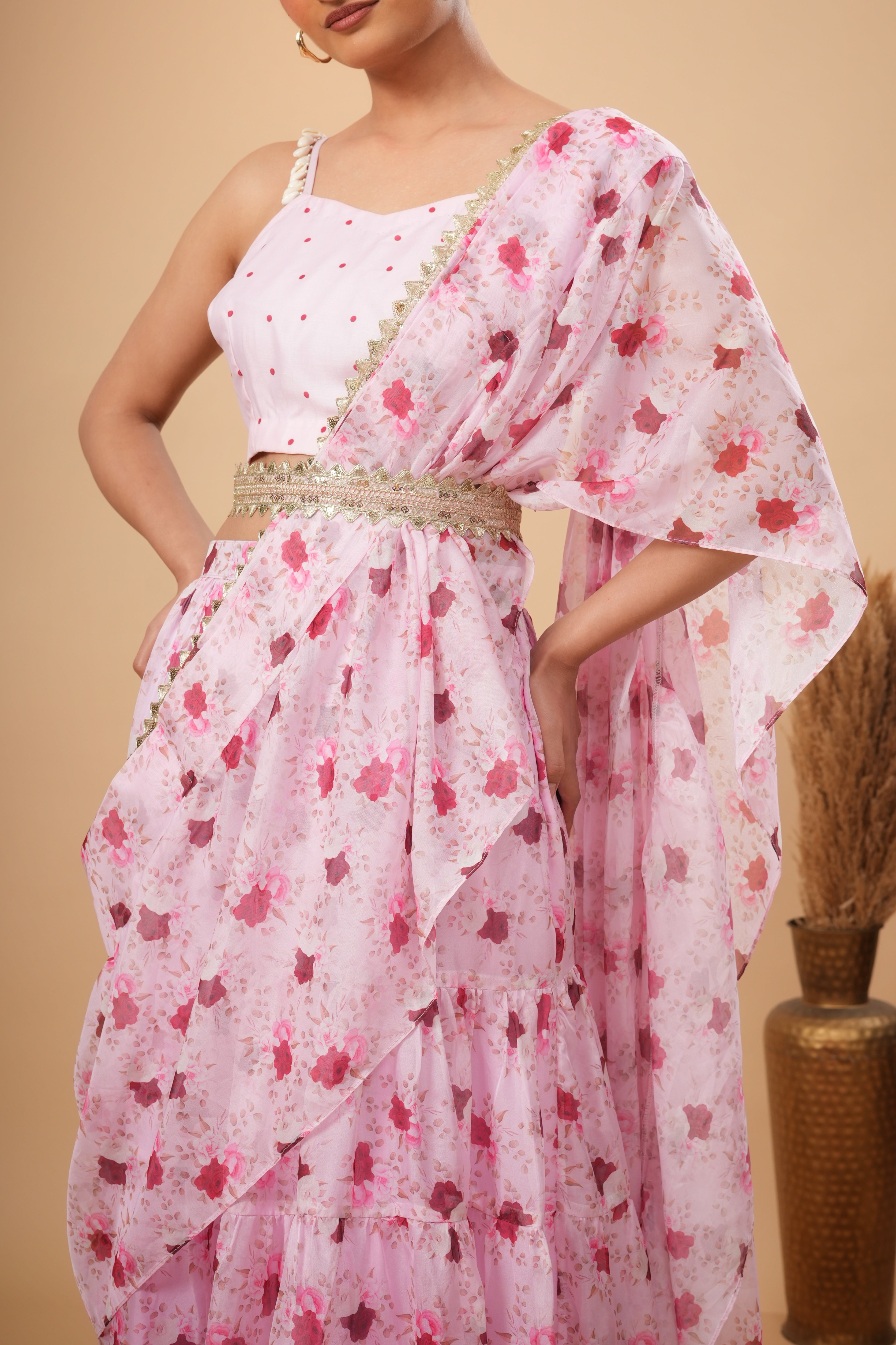 Gulotsav Skirt Saree Set