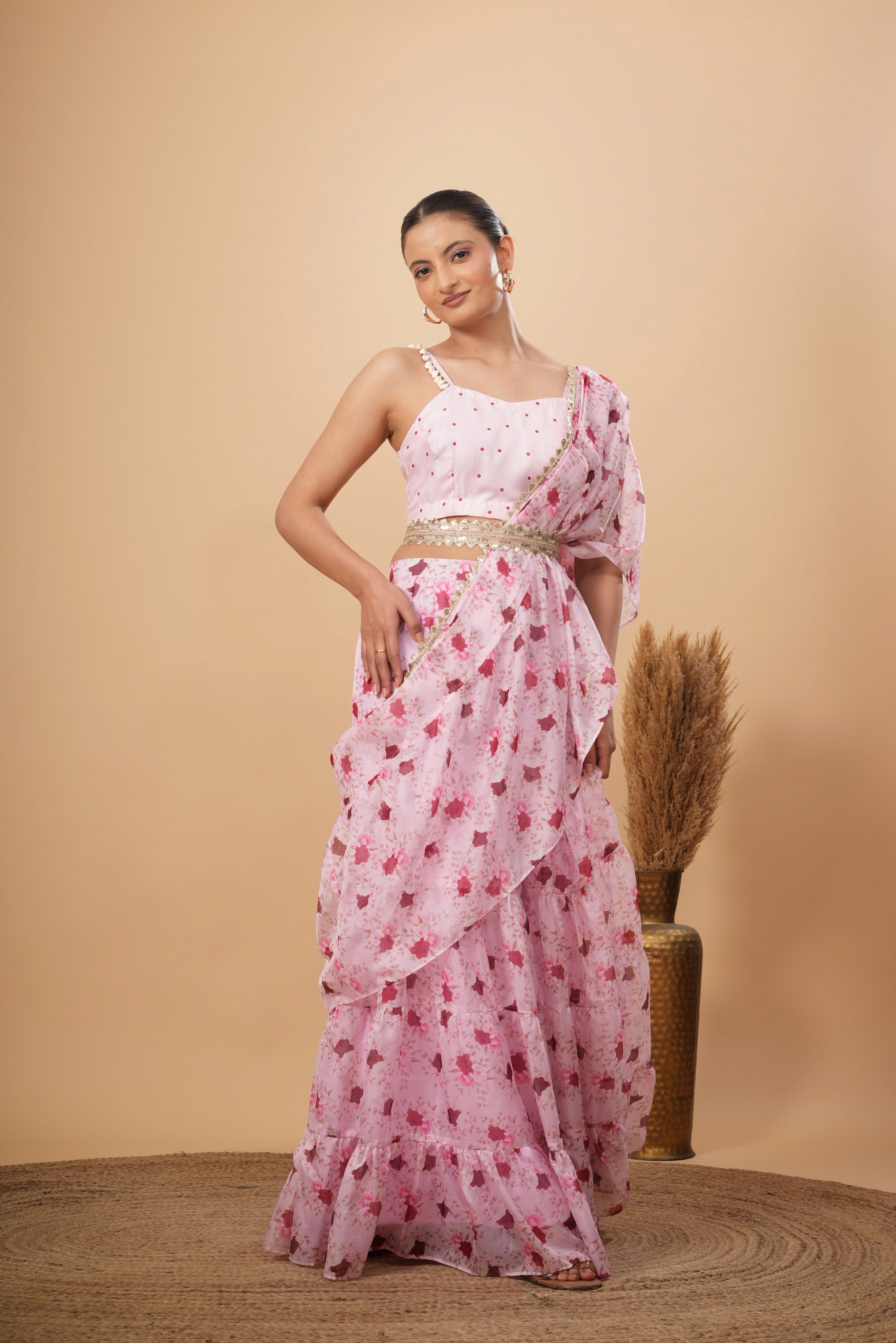 Gulotsav Skirt Saree Set