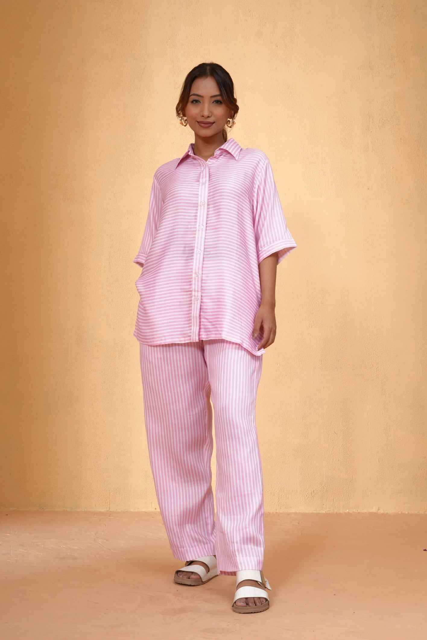 Blush Stripe Co-ord Set