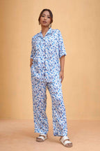 Blue Bloom Co-ord Set