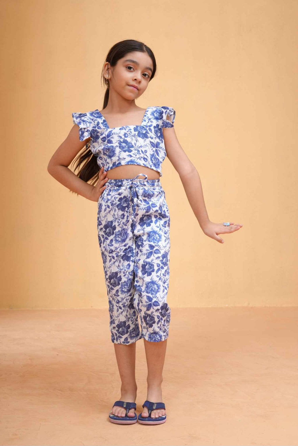 Blue Botanica Top & Pants Set