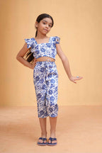 Blue Botanica Top & Pants Set